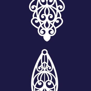 Intra απο ξύλο plywood 3mm-4mm πάχος - Σκουλαρίκια Κοσμήματα Laser Cut  Bundle 35 Δίασταση 3x3 cm INTRAFABR-78343256 - Image 3