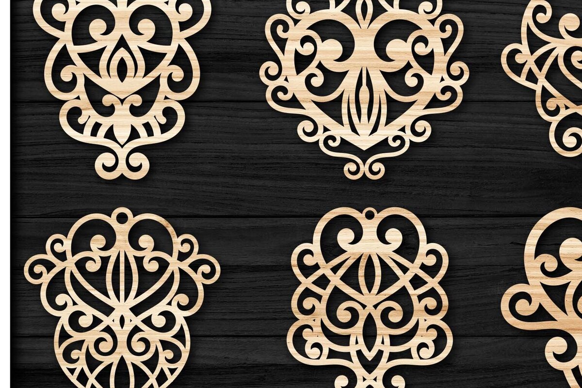 Intra απο ξύλο plywood 3mm-4mm πάχος - Σκουλαρίκια Κοσμήματα Laser Cut  Bundle 36 Δίασταση 3x3 cm INTRAFABR-78343261