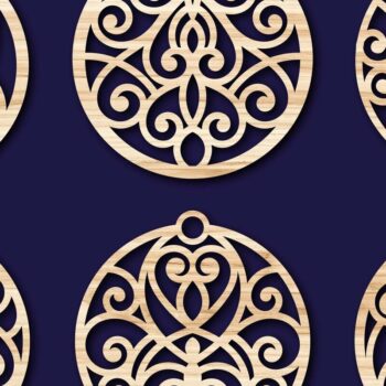 Intra απο ξύλο plywood 3mm-4mm πάχος - Σκουλαρίκια Κοσμήματα Laser Cut Bundle 38 Δίασταση 3x3 cm INTRAFABR-78344160 - Image 2