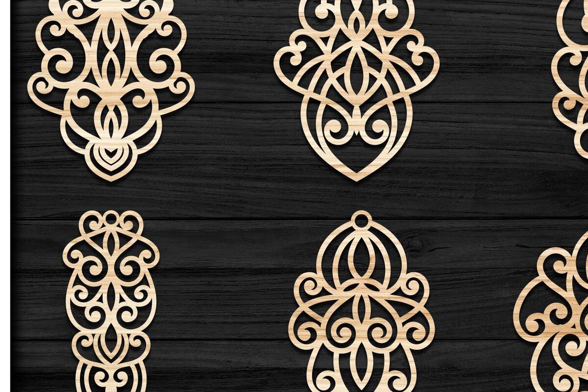 Intra απο ξύλο plywood 3mm-4mm πάχος - Σκουλαρίκια Κοσμήματα Laser Cut  Bundle 40 Δίασταση 3x3 cm INTRAFABR-78344155