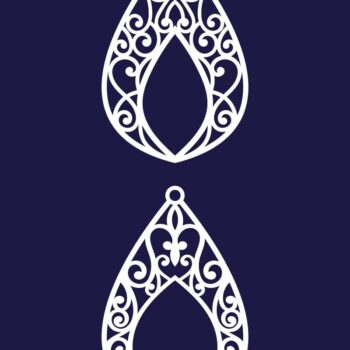 Intra απο ξύλο plywood 3mm-4mm πάχος - Σκουλαρίκια Κοσμήματα Laser Cut Bundle 47 Δίασταση 3x3 cm INTRAFABR-78344592 - Image 3