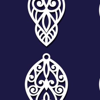 Intra απο ξύλο plywood 3mm-4mm πάχος - Σκουλαρίκια Κοσμήματα Laser Cut  Bundle 48 Δίασταση 3x3 cm INTRAFABR-78344599 - Image 3