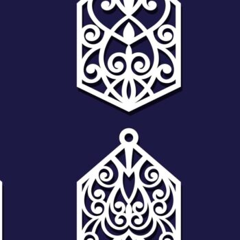 Intra απο ξύλο plywood 3mm-4mm πάχος - Σκουλαρίκια Κοσμήματα Laser Cut Bundle 49 Δίασταση 3x3 cm INTRAFABR-78344605 - Image 3