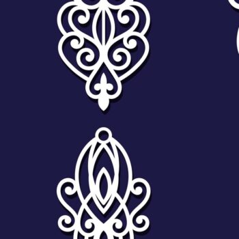 Intra απο ξύλο plywood 3mm-4mm πάχος - Σκουλαρίκια Jewelry Laser Cut Bundle 51 Δίασταση 3x3 cm INTRAFABR-78344618 - Image 3