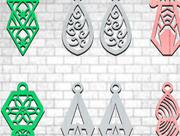 Intra απο ξύλο plywood 3mm-4mm πάχος - Σκουλαρίκια Laser cut Δίασταση 3x3 cm INTRAFABR-67847163 - Image 2