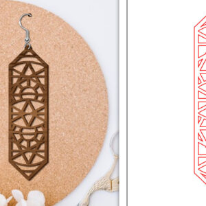 Intra απο ξύλο plywood 3mm-4mm πάχος - Σκουλαρίκια Laser Cut | Αφηρημένα σκουλαρίκια Δίασταση 3x3 cm INTRAFABR-114375651