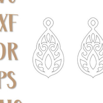 Intra απο ξύλο plywood 3mm-4mm πάχος - Σκουλαρίκια Laser Cut, Boho Earrings  Δίασταση 3x3 cm INTRAFABR-99489516 - Image 2