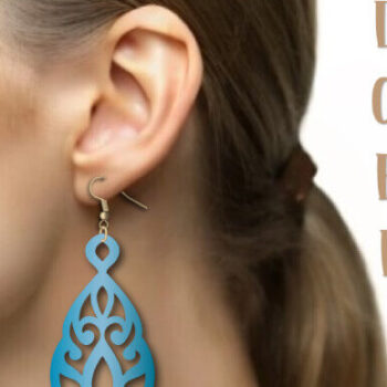 Intra απο ξύλο plywood 3mm-4mm πάχος - Σκουλαρίκια Laser Cut, Boho Earrings  Δίασταση 3x3 cm INTRAFABR-99489516 - Image 3