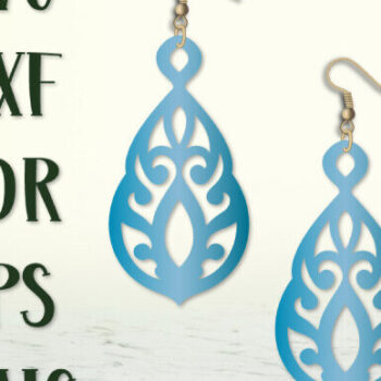 Intra απο ξύλο plywood 3mm-4mm πάχος - Σκουλαρίκια Laser Cut, Boho Earrings  Δίασταση 3x3 cm INTRAFABR-99489516 - Image 4