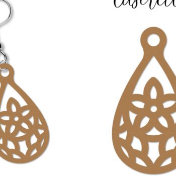 Intra απο ξύλο plywood 3mm-4mm πάχος - Σκουλαρίκια Laser Cut Bundle Δίασταση 3x3 cm INTRAFABR-110782694 - Image 2