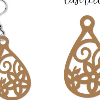 Intra απο ξύλο plywood 3mm-4mm πάχος - Σκουλαρίκια Laser Cut Bundle Δίασταση 3x3 cm INTRAFABR-110782694 - Image 4