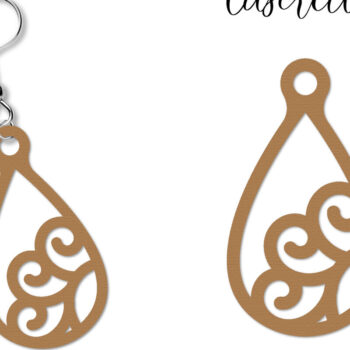 Intra απο ξύλο plywood 3mm-4mm πάχος - Σκουλαρίκια Laser Cut Bundle Δίασταση 3x3 cm INTRAFABR-110782694 - Image 5