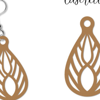 Intra απο ξύλο plywood 3mm-4mm πάχος - Σκουλαρίκια Laser Cut Bundle Δίασταση 3x3 cm INTRAFABR-110782694 - Image 8