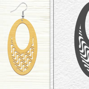 Intra απο ξύλο plywood 3mm-4mm πάχος - Σκουλαρίκια Laser Cut | Σχέδιο σκουλαρίκια Δίασταση 3x3 cm INTRAFABR-102045461