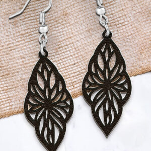 Intra απο ξύλο plywood 3mm-4mm πάχος - Σκουλαρίκια Laser cut. Σκουλαρίκια . Δίασταση 3x3 cm INTRAFABR-111022447