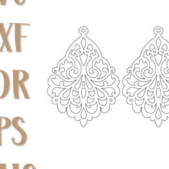 Intra απο ξύλο plywood 3mm-4mm πάχος - Σκουλαρίκια Laser Cut, Σκουλαρίκια Boho Δίασταση 3x3 cm INTRAFABR-100544721 - Image 2