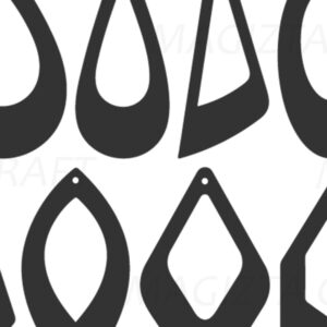 Intra απο ξύλο plywood 3mm-4mm πάχος - Σκουλαρίκια Laser Cut Elegant  Δίασταση 3x3 cm INTRAFABR-90013873