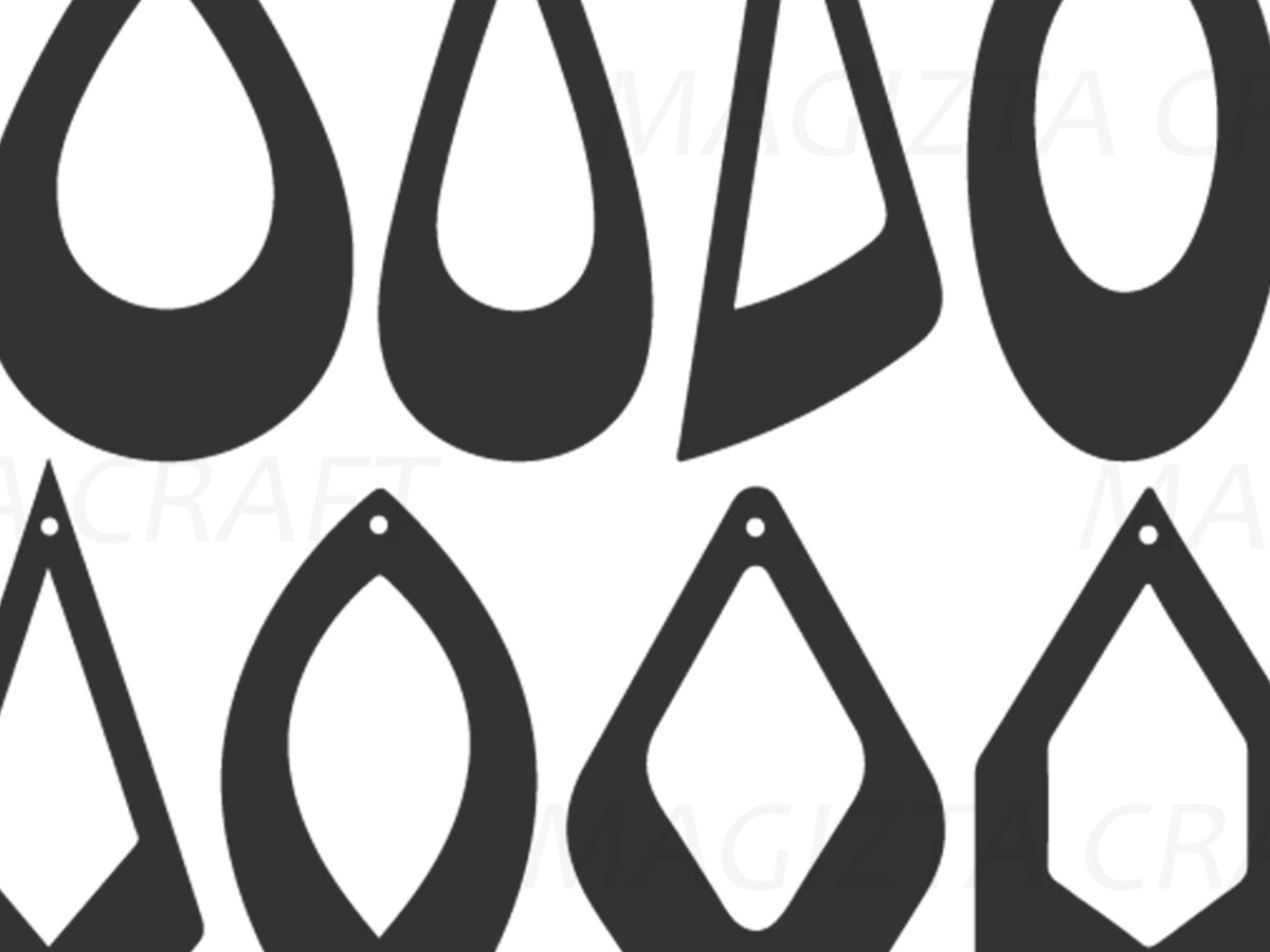 Intra απο ξύλο plywood 3mm-4mm πάχος - Σκουλαρίκια Laser Cut Elegant  Δίασταση 3x3 cm INTRAFABR-90013873