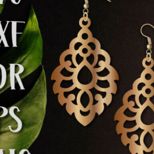 Intra απο ξύλο plywood 3mm-4mm πάχος - Σκουλαρίκια Laser Cut Files, Earrings  Δίασταση 3x3 cm INTRAFABR-98593443