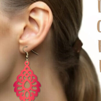 Intra απο ξύλο plywood 3mm-4mm πάχος - Σκουλαρίκια Laser Cut Files, Earrings  Δίασταση 3x3 cm INTRAFABR-98593443 - Image 3