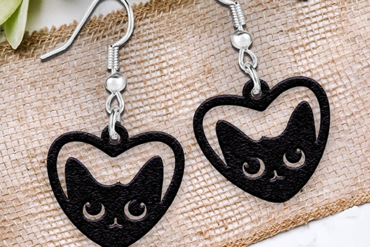 Intra απο ξύλο plywood 3mm-4mm πάχος - Σκουλαρίκια Laser cut. Σκουλαρίκια αποκριών Δίασταση 3x3 cm INTRAFABR-105668813