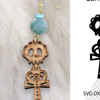 Intra απο ξύλο plywood 3mm-4mm πάχος - Σκουλαρίκια Laser cut. Σκουλαρίκια κομμένα με λέιζερ Δίασταση 3x3 cm INTRAFABR-99643254 - Image 1