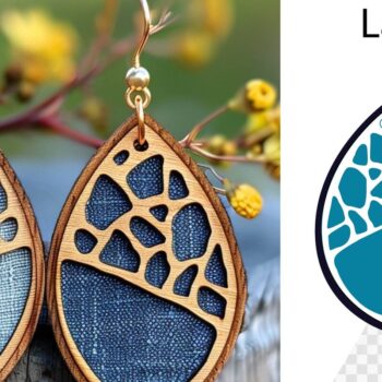 Intra απο ξύλο plywood 3mm-4mm πάχος - Σκουλαρίκια Laser cut. Σκουλαρίκια κομμένα με λέιζερ Δίασταση 3x3 cm INTRAFABR-97958013 - Image 1