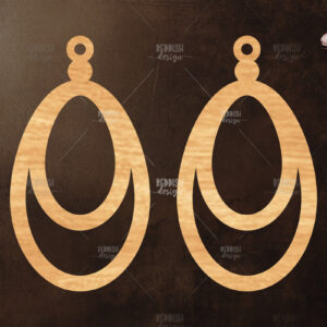 Intra απο ξύλο plywood 3mm-4mm πάχος - Σκουλαρίκια Laser Cut  Δίασταση 3x3 cm INTRAFABR-120476492