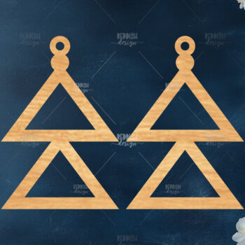 Intra απο ξύλο plywood 3mm-4mm πάχος - Σκουλαρίκια Laser Cut Δίασταση 3x3 cm INTRAFABR-120476521 - Image 1