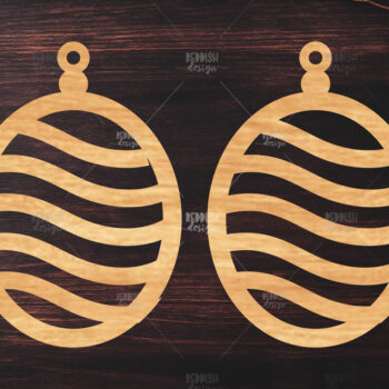 Intra απο ξύλο plywood 3mm-4mm πάχος - Σκουλαρίκια Laser Cut Δίασταση 3x3 cm INTRAFABR-120476542 - Image 1