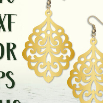 Intra απο ξύλο plywood 3mm-4mm πάχος - Σκουλαρίκια Laser Cut , Boho Σκουλαρίκια. Δίασταση 3x3 cm INTRAFABR-99491117 - Image 4