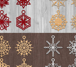 Intra απο ξύλο plywood 3mm-4mm πάχος - Σκουλαρίκια Laser Cut  Bundle Δίασταση 3x3 cm INTRAFABR-73558569