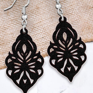 Intra απο ξύλο plywood 3mm-4mm πάχος - Σκουλαρίκια Laser cut. Σκουλαρίκια Teadrop  Δίασταση 3x3 cm INTRAFABR-111177852