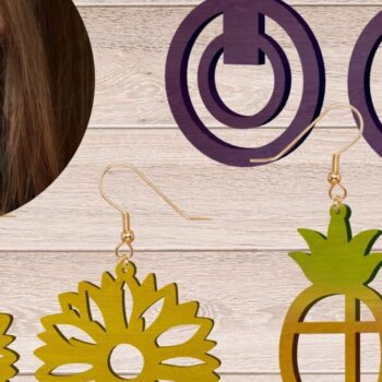 Intra απο ξύλο plywood 3mm-4mm πάχος - Σκουλαρίκια Laser Cutting Files, Summer  Δίασταση 3x3 cm INTRAFABR-70136686 - Image 3