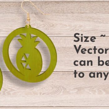 Intra απο ξύλο plywood 3mm-4mm πάχος - Σκουλαρίκια Laser Cutting Files, Summer  Δίασταση 3x3 cm INTRAFABR-69653894 - Image 2