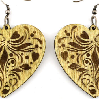 Intra απο ξύλο plywood 3mm-4mm πάχος - Σκουλαρίκια Laser File.10 Σχέδια και βάση Δίασταση 9x13 cm INTRAFABR-113676658 - Image 9