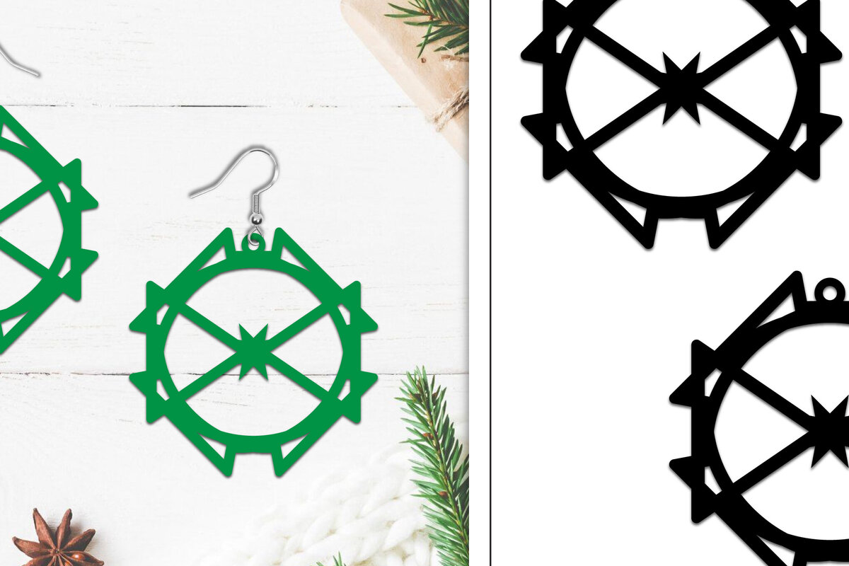 Intra απο ξύλο plywood 3mm-4mm πάχος - Σκουλαρίκια Lasercut | Σκουλαρίκια  Δίασταση 3x3 cm INTRAFABR-107884424