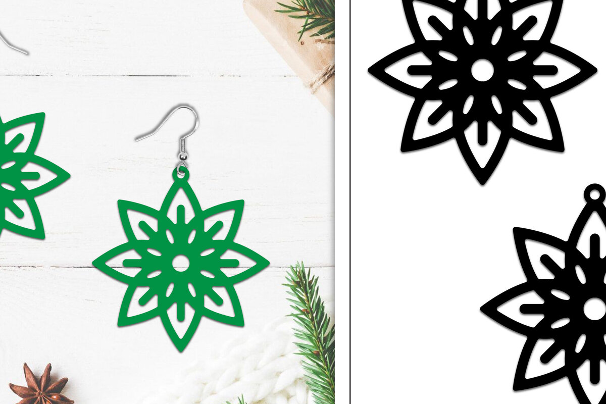 Intra απο ξύλο plywood 3mm-4mm πάχος - Σκουλαρίκια Lasercut | Σκουλαρίκια  Δίασταση 3x3 cm INTRAFABR-107884475