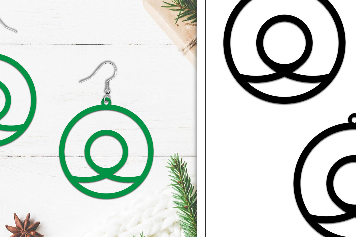 Intra απο ξύλο plywood 3mm-4mm πάχος - Σκουλαρίκια Lasercut | Σκουλαρίκια  Δίασταση 3x3 cm INTRAFABR-107884540