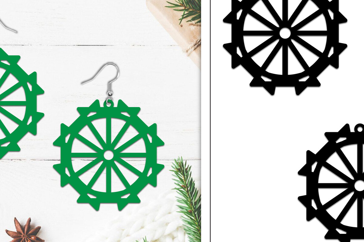 Intra απο ξύλο plywood 3mm-4mm πάχος - Σκουλαρίκια Lasercut | Σκουλαρίκια  Δίασταση 3x3 cm INTRAFABR-107884591