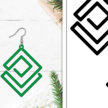 Intra απο ξύλο plywood 3mm-4mm πάχος - Σκουλαρίκια Lasercut | Σκουλαρίκια Δίασταση 3x3 cm INTRAFABR-107884830 - Image 1