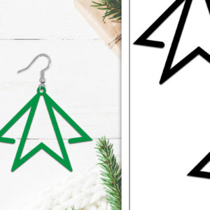 Intra απο ξύλο plywood 3mm-4mm πάχος - Σκουλαρίκια Lasercut | Σκουλαρίκια  Δίασταση 3x3 cm INTRAFABR-107884857