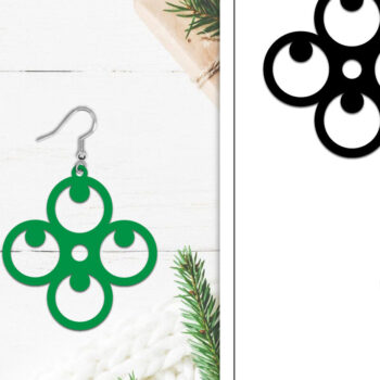 Intra απο ξύλο plywood 3mm-4mm πάχος - Σκουλαρίκια Lasercut | Σκουλαρίκια  Δίασταση 3x3 cm INTRAFABR-107883984 - Image 1