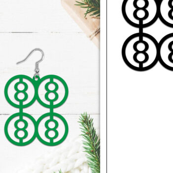 Intra απο ξύλο plywood 3mm-4mm πάχος - Σκουλαρίκια Lasercut | Σκουλαρίκια  Δίασταση 3x3 cm INTRAFABR-107884019 - Image 1