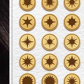 Intra απο ξύλο plywood 3mm-4mm πάχος - Σκουλαρίκια Μαγνήτης Laser Cut Bundle Δίασταση 3x3 cm INTRAFABR-101770296 - Image 1