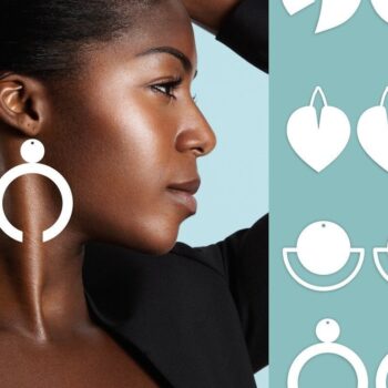 Intra απο ξύλο plywood 3mm-4mm πάχος - Σκουλαρίκια  Bundle |  κοπής με λέιζερ Δίασταση 5x7 cm INTRAFABR-32785613 - Image 2