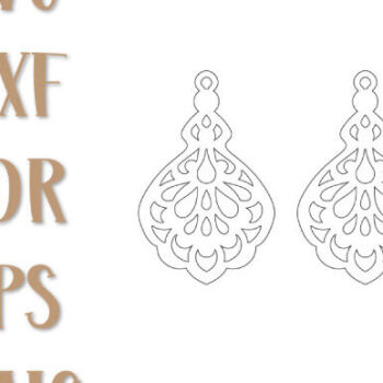 Intra απο ξύλο plywood 3mm-4mm πάχος - Σκουλαρίκια , Σκουλαρίκια Png, Laser Cut Δίασταση 3x3 cm INTRAFABR-101645459 - Image 2