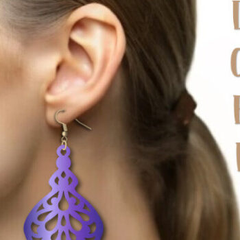 Intra απο ξύλο plywood 3mm-4mm πάχος - Σκουλαρίκια , Σκουλαρίκια Png, Laser Cut Δίασταση 3x3 cm INTRAFABR-101645459 - Image 3