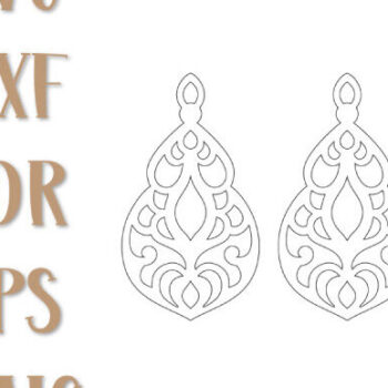 Intra απο ξύλο plywood 3mm-4mm πάχος - Σκουλαρίκια  , Σκουλαρίκια με  Δίασταση 3x3 cm INTRAFABR-98593701 - Image 2