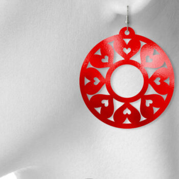 Intra απο ξύλο plywood 3mm-4mm πάχος - Σκουλαρίκια  για  Δίασταση 3x3 cm INTRAFABR-15597048 - Image 5